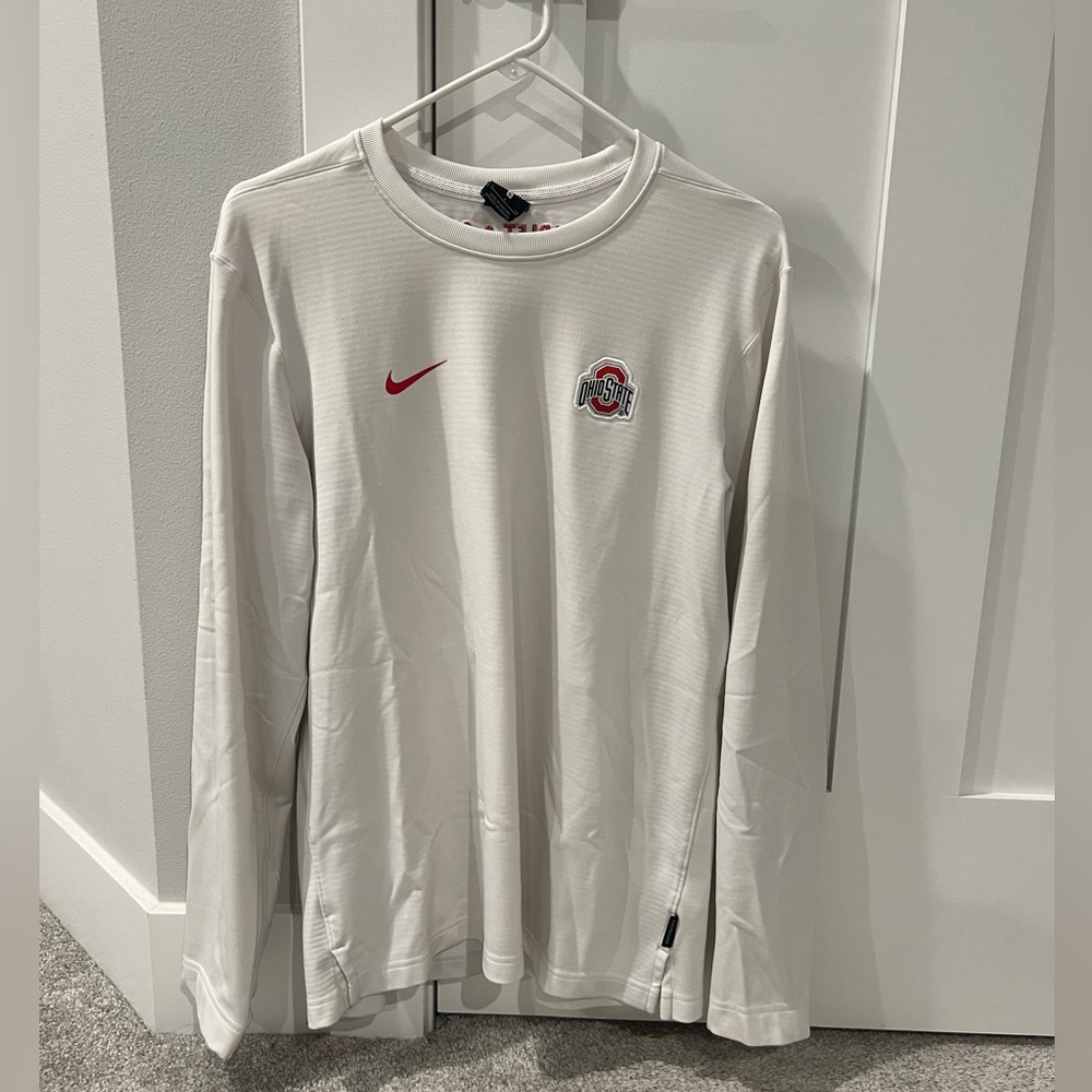 Ohio State Nike Dri Fit Sideline On Field LS Pullover small